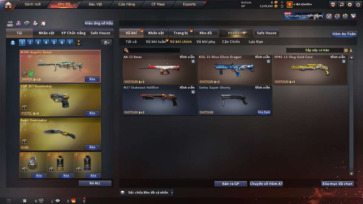 shop acc cf uy tin gia re